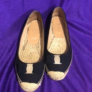 Ferragamo Black Espadrilles 10M